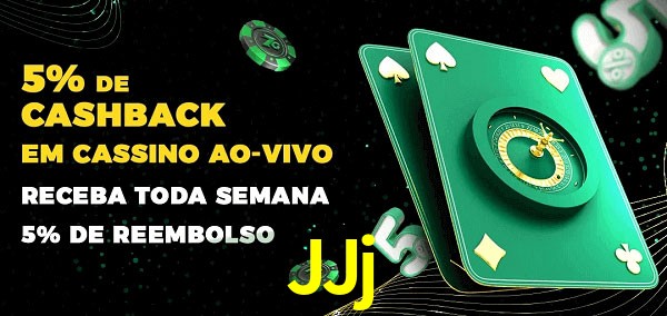 Promoções do cassino ao Vivo JJj